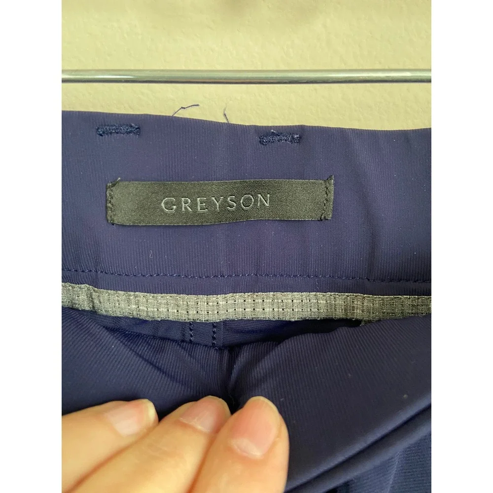 GREYSON Mens Navy Blue‎ Golf Pants Size 35